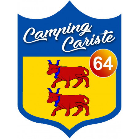 campingcariste Béarnais 64 - 10x7.5cm - Autocollant(sticker)