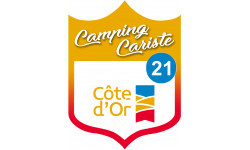 Campingcariste Côte d'or 21 - 20x15cm - Autocollant(sticker)