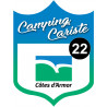 campingcariste Côtes d'Armor 22 - 15x11.2cm - Autocollant(sticker)