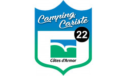 campingcariste Côtes d'Armor 22 - 10x7.5cm - Autocollant(sticker)