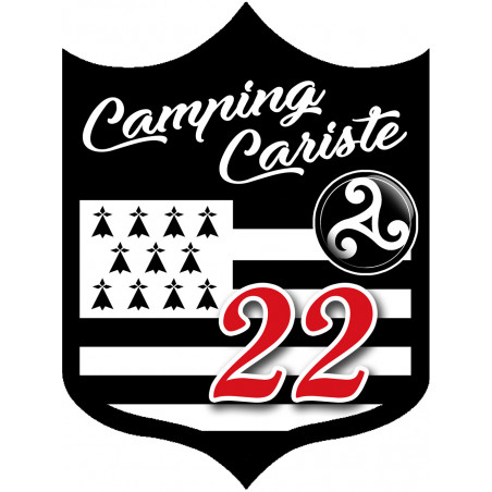 campingcariste Breton 22 - 20x15cm - Autocollant(sticker)