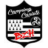 campingcariste BZH - 20x15cm - Autocollant(sticker)