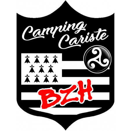 campingcariste BZH - 10x7.5cm - Autocollant(sticker)