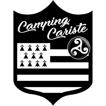 campingcariste Breton - 20x15cm - Autocollant(sticker)