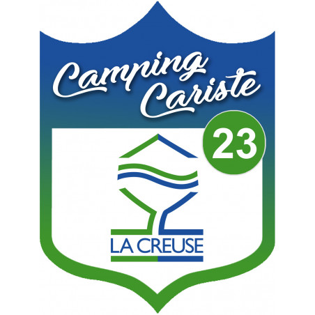 Camping car Creuse 23 - 20x15cm - Autocollant(sticker)