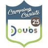 Campingcariste Doubs 25 - 20x15cm - Autocollant(sticker)