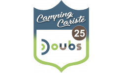 blason camping cariste Doubs 25 - 10x7.5cm - Autocollant(sticker)