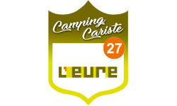 blason camping cariste l'Eure 27 - 20x15cm - Autocollant(sticker)