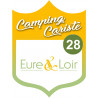 Campingcariste l'Eure et Loir 28 - 20x15cm - Autocollant(sticker)