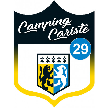 Campingcariste Finistère 29 - 20x15cm - Autocollant(sticker)