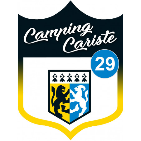 Campingcariste Finistère 29 - 20x15cm - Autocollant(sticker)