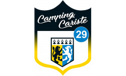 blason camping cariste Finistère 29 - 10x7.5cm - Autocollant(sticker)