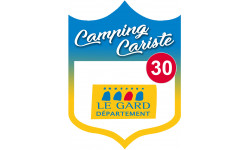 Campingcariste le Gard 30 - 20x15cm - Autocollant(sticker)