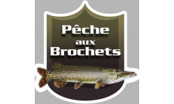 Pêche aux Brochets - 5x5cm - Autocollant(sticker)