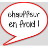 chauffeur en froid - 10x9cm - Autocollant(sticker)