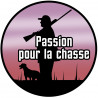 Passion de la chasse nature - 20cm - Autocollant(sticker)