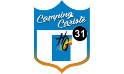 Campingcariste Haute Garonne 31 - 10x7.5cm - Autocollant(sticker)