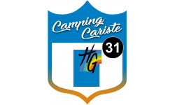 campingcariste Haute Garonne 31 - 15x11.2cm - Autocollant(sticker)