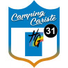 campingcariste Haute Garonne 31 - 15x11.2cm - Autocollant(sticker)