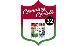 Campingcariste Gers 32 - 10x7.5cm - Autocollant(sticker)