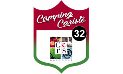 campingcariste Gers 32 - 20x15cm - Autocollant(sticker)