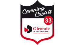 Campingcariste Gironde 33 - 10x7.5cm - Autocollant(sticker)