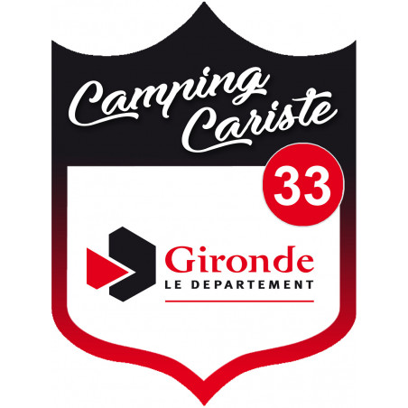 Camping car Gironde 33 - 15x11.2cm - Autocollant(sticker)