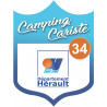 campingcariste Hérault 34 - 15x11.2cm - Autocollant(sticker)