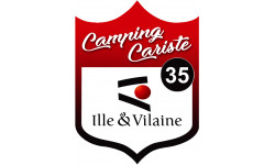 campingcariste Ille et Vilaine 35 - 10x7.5cm - Autocollant(sticker)