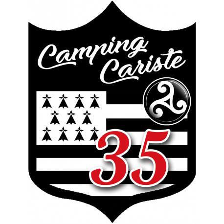 campingcariste Breton 35 - 15x11.2cm - Autocollant(sticker)