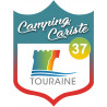 campingcariste Touraine 37 - 10x7.5cm - Autocollant(sticker)