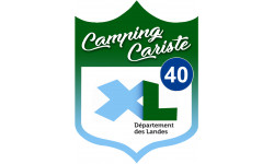 blason camping cariste Landes 40 - 15x11.2cm - Autocollant(sticker)