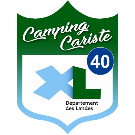 campingcariste Landes 40 - 15x11.2cm - Autocollant(sticker)