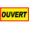 OUVERT - 29x14cm - Sticker/autocollant