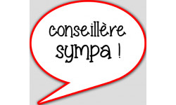 conseillère sympa - 10x9cm - Autocollant(sticker)