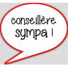 conseillère sympa - 10x9cm - Autocollant(sticker)