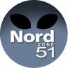 Nord zone 51 - 20cm - Autocollant(sticker)
