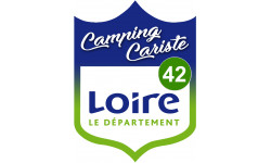 blason camping cariste Loire 42 - 20x15cm - Autocollant(sticker)