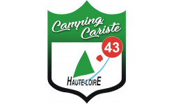 campingcariste Haute Loire 43 - 10x7.5cm - Autocollant(sticker)