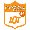 blason camping cariste Lot 46 - 10x7.5cm - Autocollant(sticker)