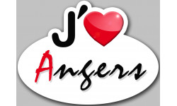 j'aime Angers - 13x10cm - Autocollant(sticker)