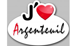 j'aime Argenteuil - 15x11cm - Autocollant(sticker)