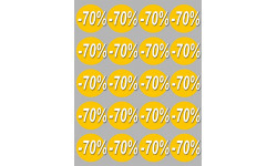 Autocollant (sticker):  Ronds 70% 4