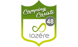 campingcariste Lozère 48 - 10x7.5cm - Autocollant(sticker)