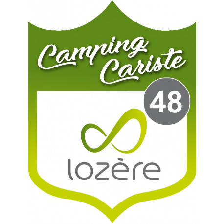 campingcariste Lozère 48 - 10x7.5cm - Autocollant(sticker)