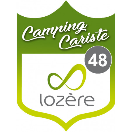 campingcariste Lozère 48 - 15x11.2cm - Autocollant(sticker)