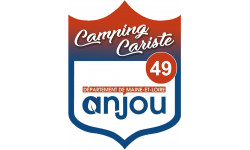 blason camping cariste anjou 49 - 15x11.2cm - Autocollant(sticker)