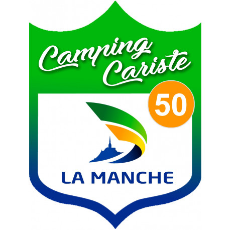 campingcariste Manche 50 - 15x11.2cm - Autocollant(sticker)