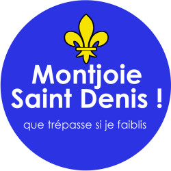 Montjoie Saint Denis - 10cm - Sticker/autocollant