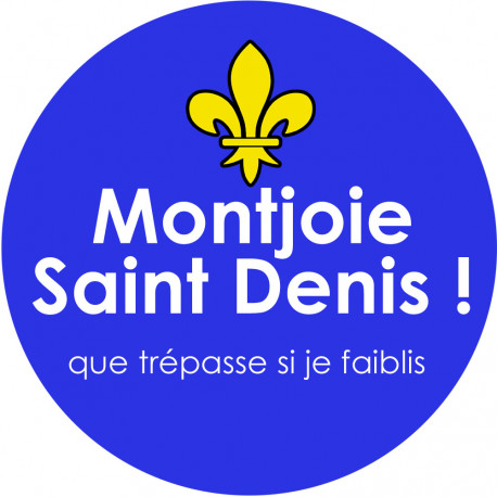 Montjoie Saint Denis - 10cm - Autocollant(sticker)